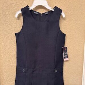 Chaps Girls Polyester School Uniform Navy Jumper
